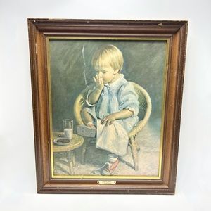 GRETCHEN J. INGWERSON Wooden Framed Vintage Art.
